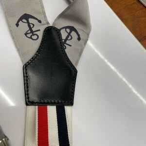 Iconic Thom Browne suspenders. Kids